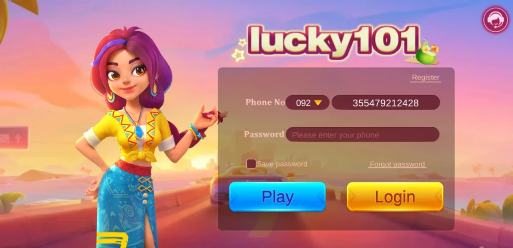 lucky 1o1 login